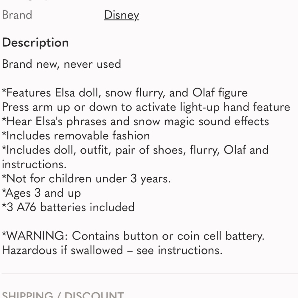 Elsa doll - Picture 7 of 7